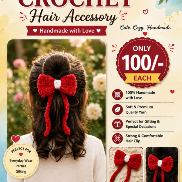 Homemade Crochet hair baby accessories 