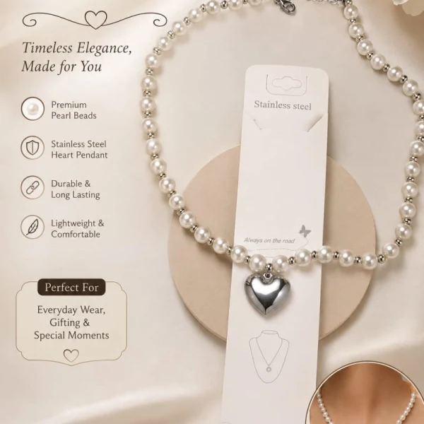 Silver Pearl Necklace