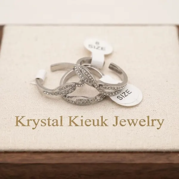 Silver adjustable ring