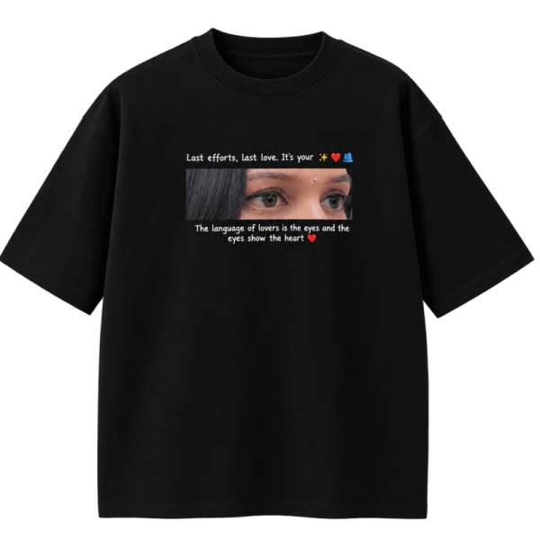 Custom Eye Photo Oversized T-Shirt