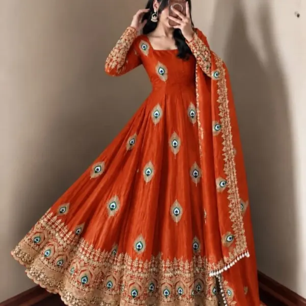 Anarkali Gown with Dupatta