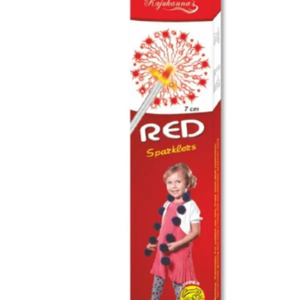 7cm Red Sparkle