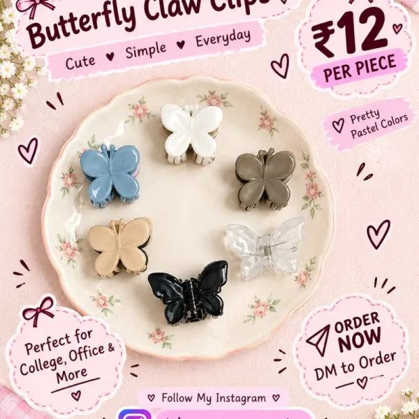 Butterfly Claw Clips