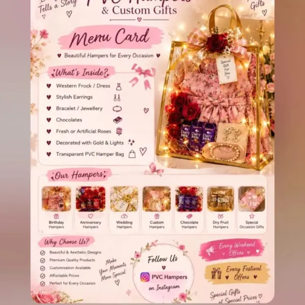 PVC Ham per bag menu