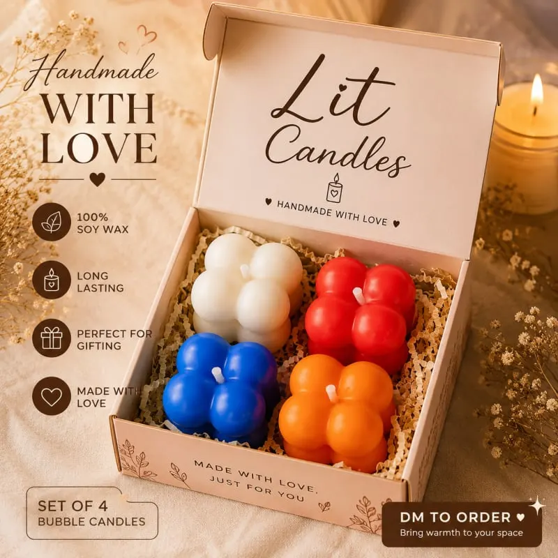 Bubble candles