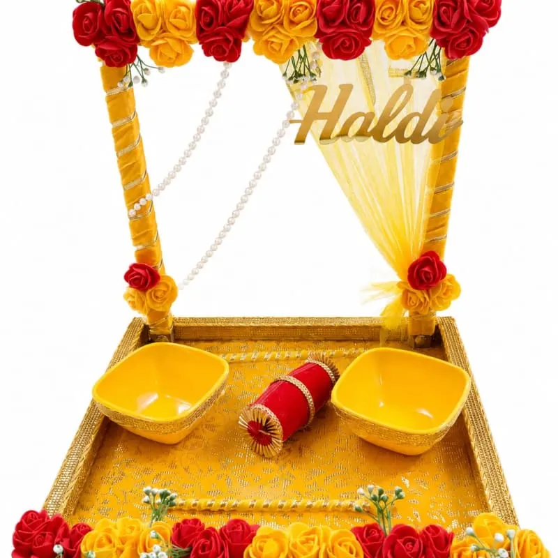 Haldi ceremony platter