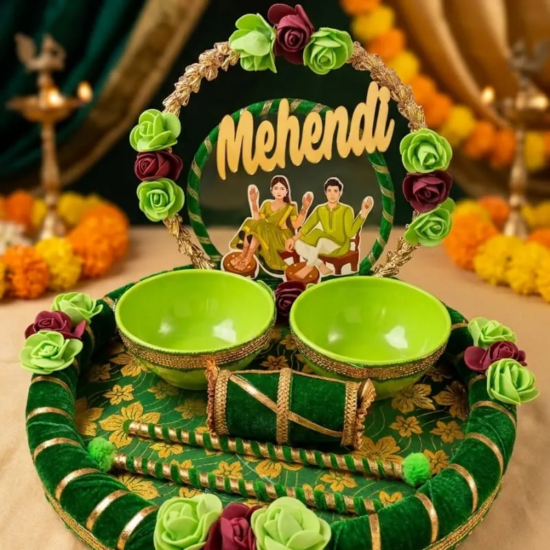 Mehendi platter