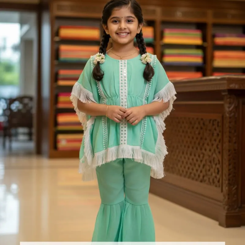 Kids western style frock