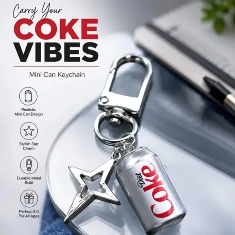 Diet coke keychain