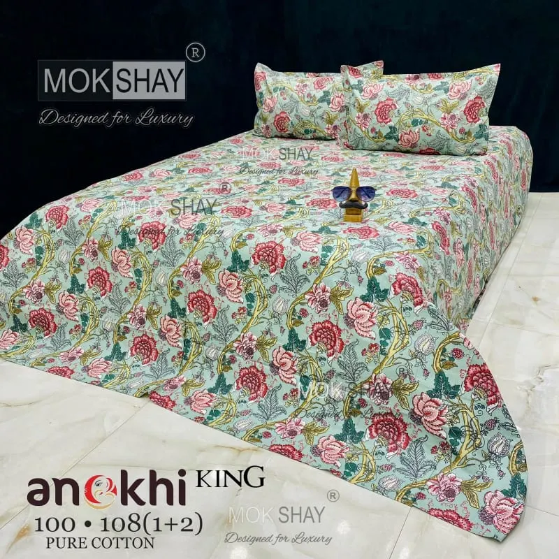 Cotton king size bedsheet