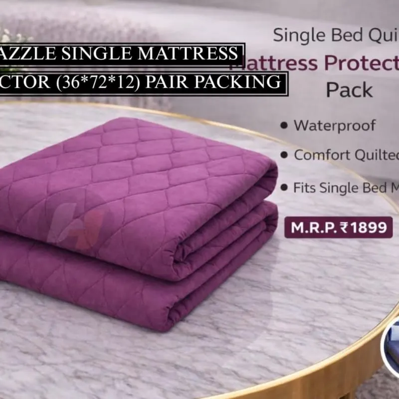 Singl bed matress protector