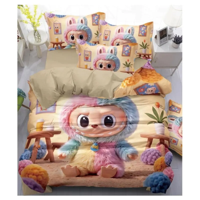 Kids 7d digital print bedsheet set