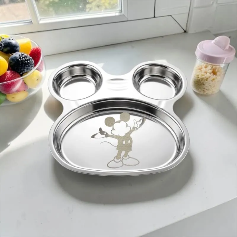 Stainless Steel Mickey Mouse Plate