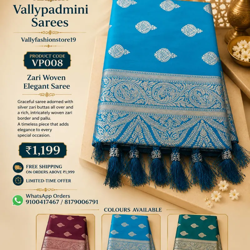 Zari Woven Elegant Saree