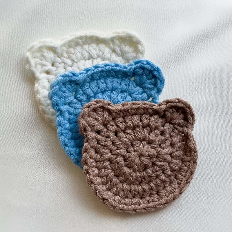 Crochet Bear cup costar