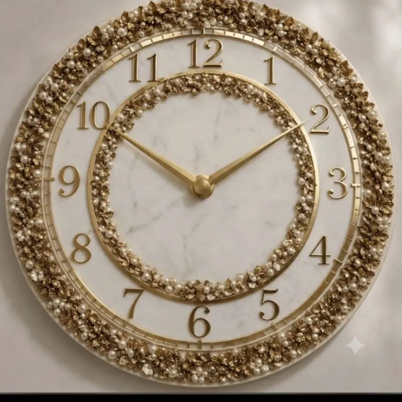 Resin wall clock