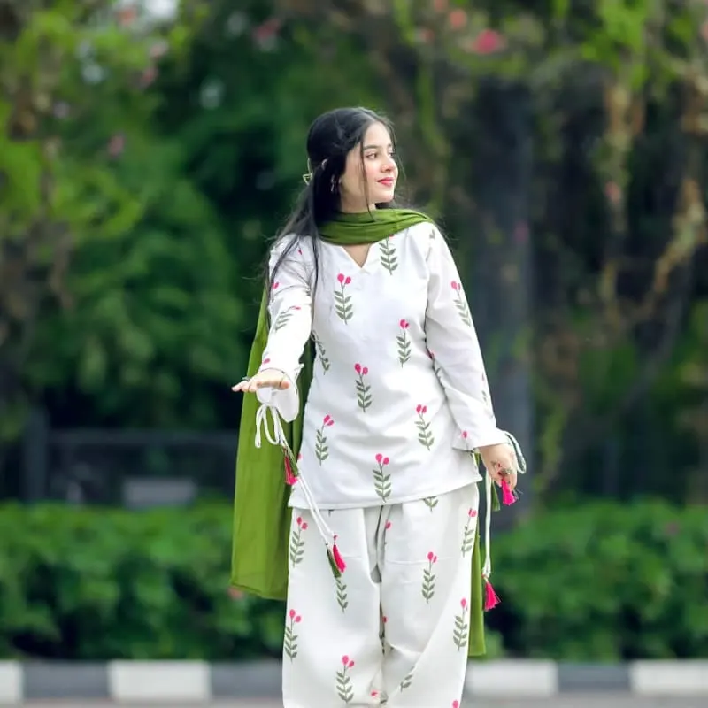 Green farshi suit