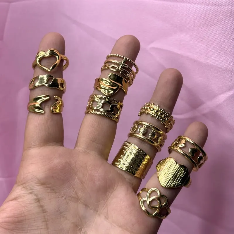 Gold anti tarnish ring