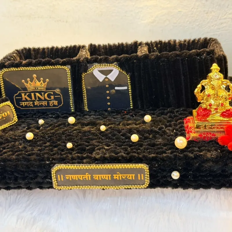 Brighten your workspace with our Shree Ganesh desk organizer, lovingly handcraft