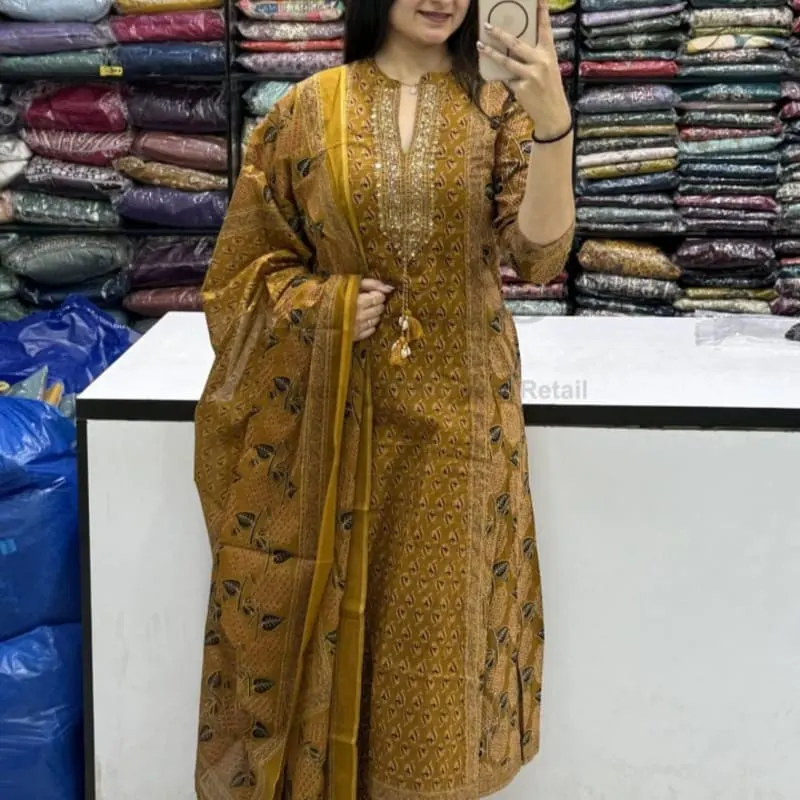 Anarkali kurta plazo with dupatta