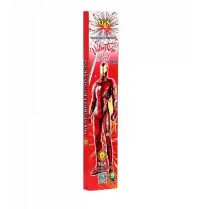 10cm Red Sparkle