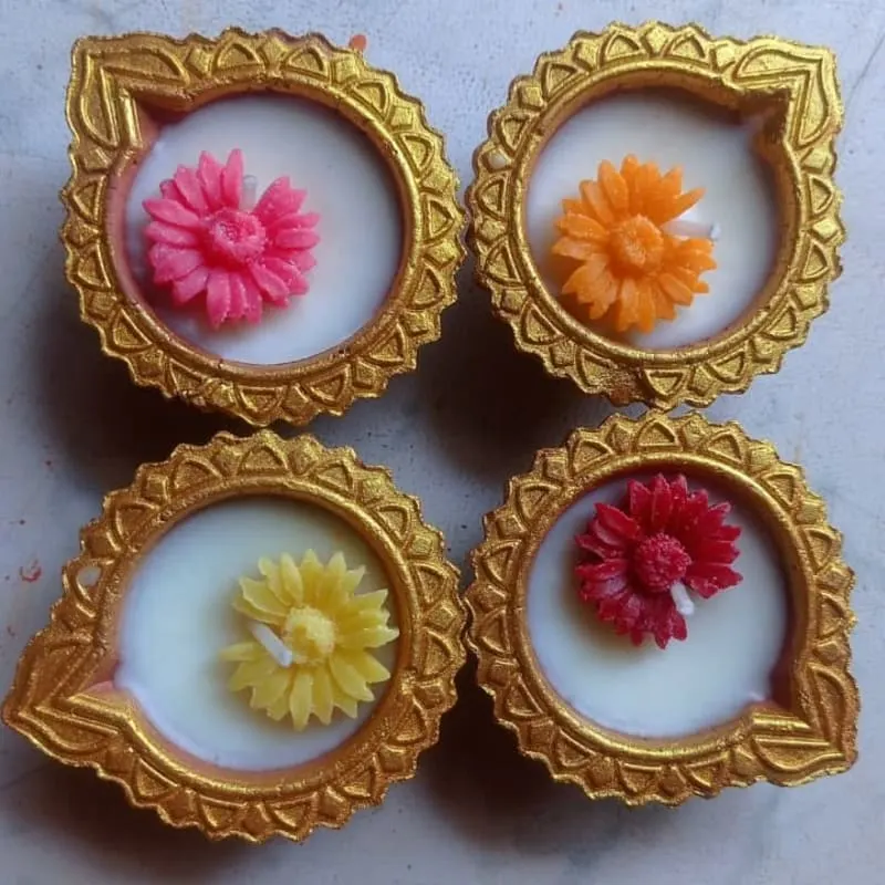 Diya wax candles
