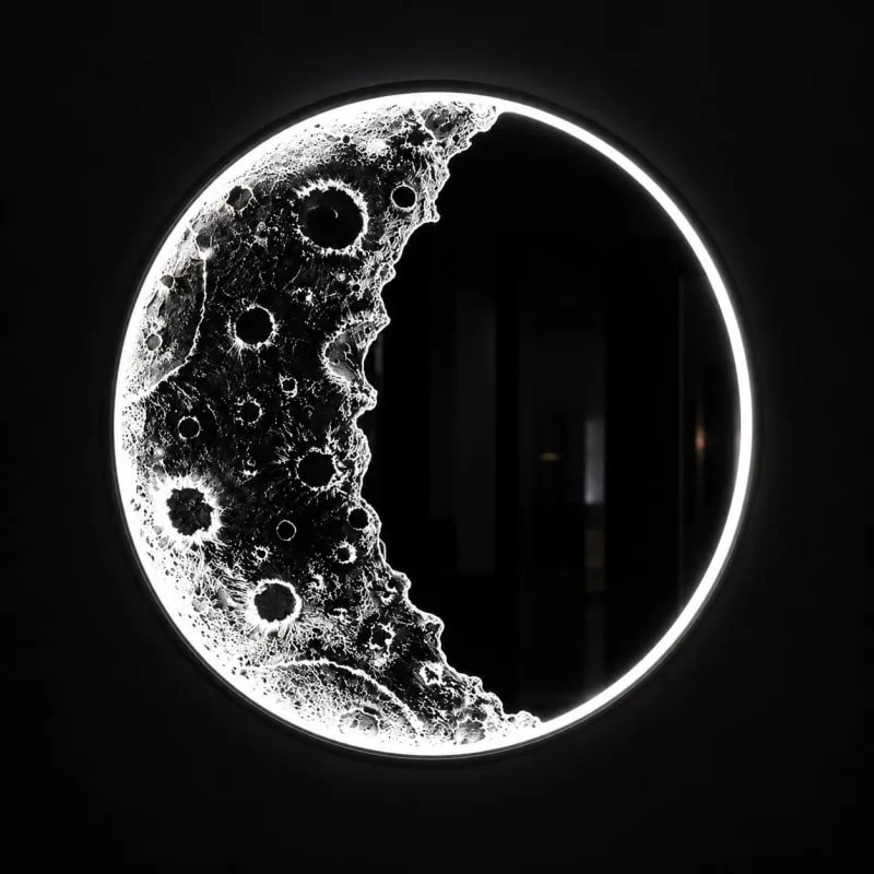 Bring a gentle glow of a moonlit night into your living room with this hand‑craf