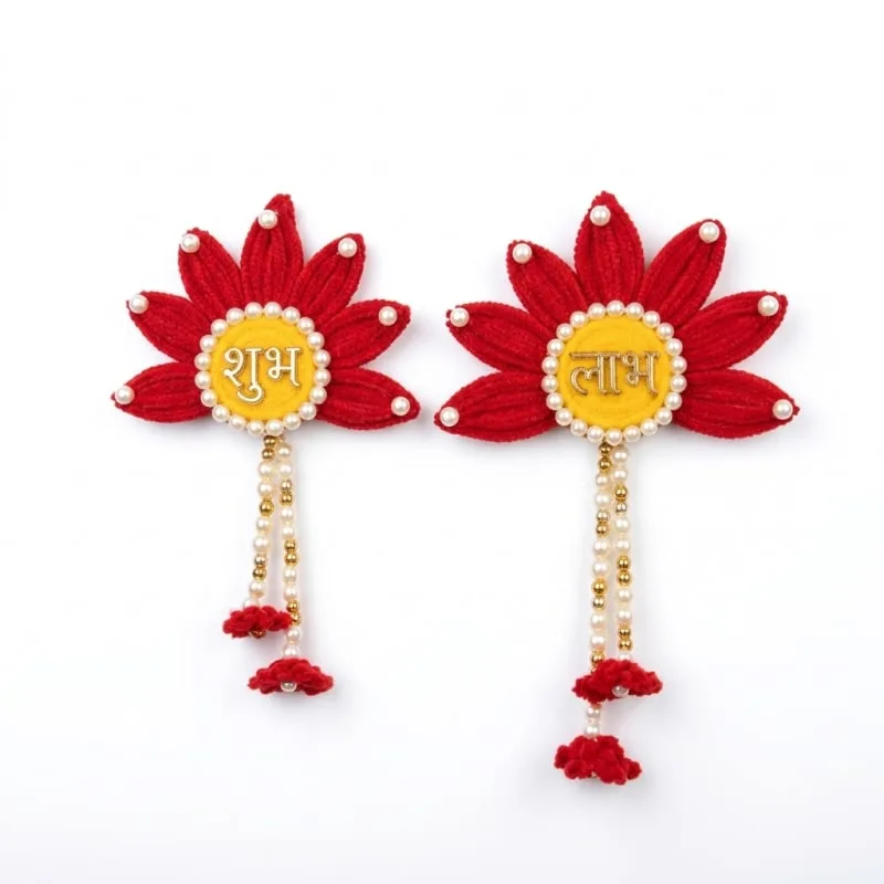 Handmade decorative shubh labh wall hanging