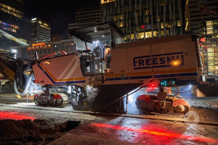 Een deel van de ring a10 wordt weggefreesd