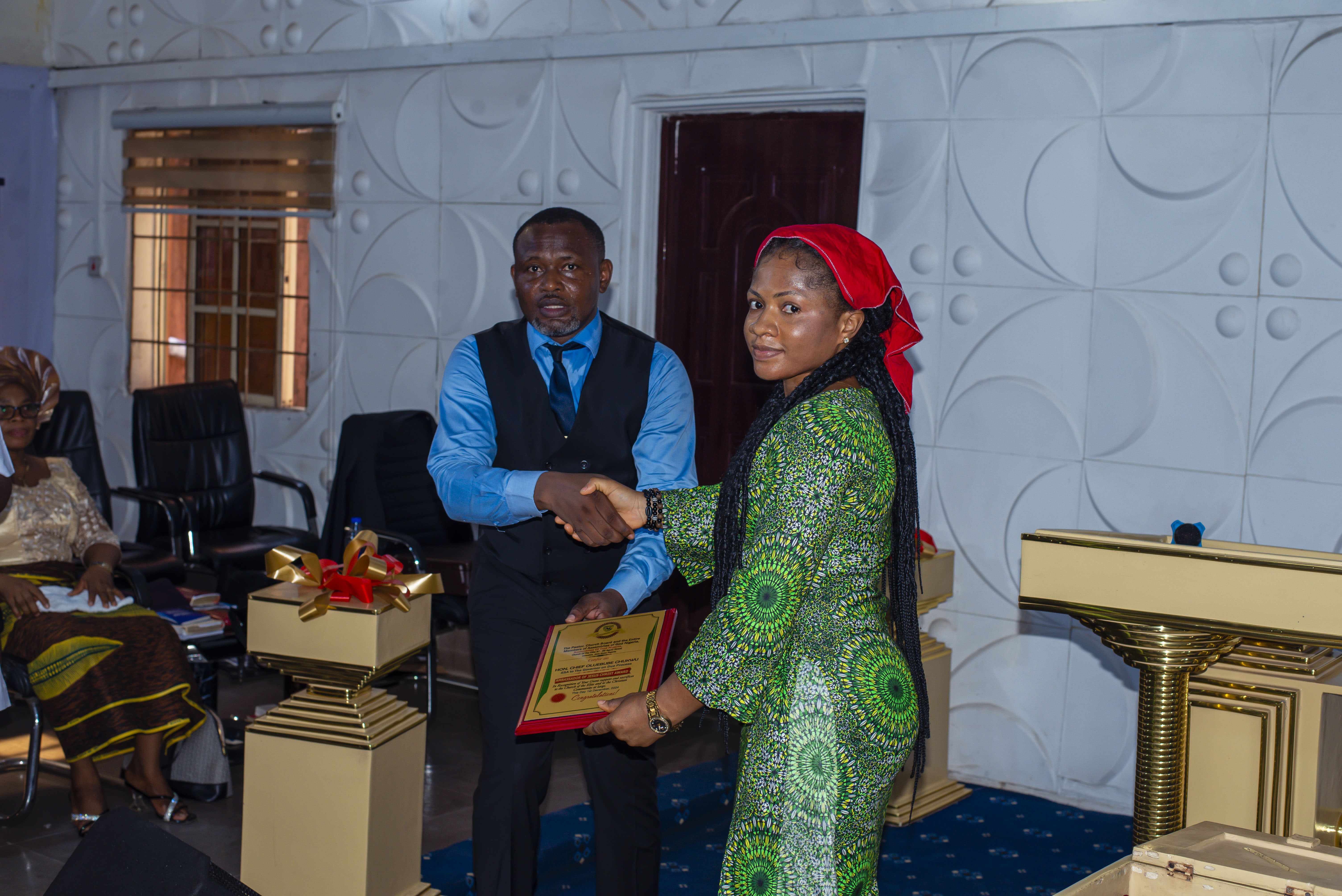 Dr. Oluebube A. Chukwu Receives Ambassador of Christ Award from Assemblies of God Elite Church