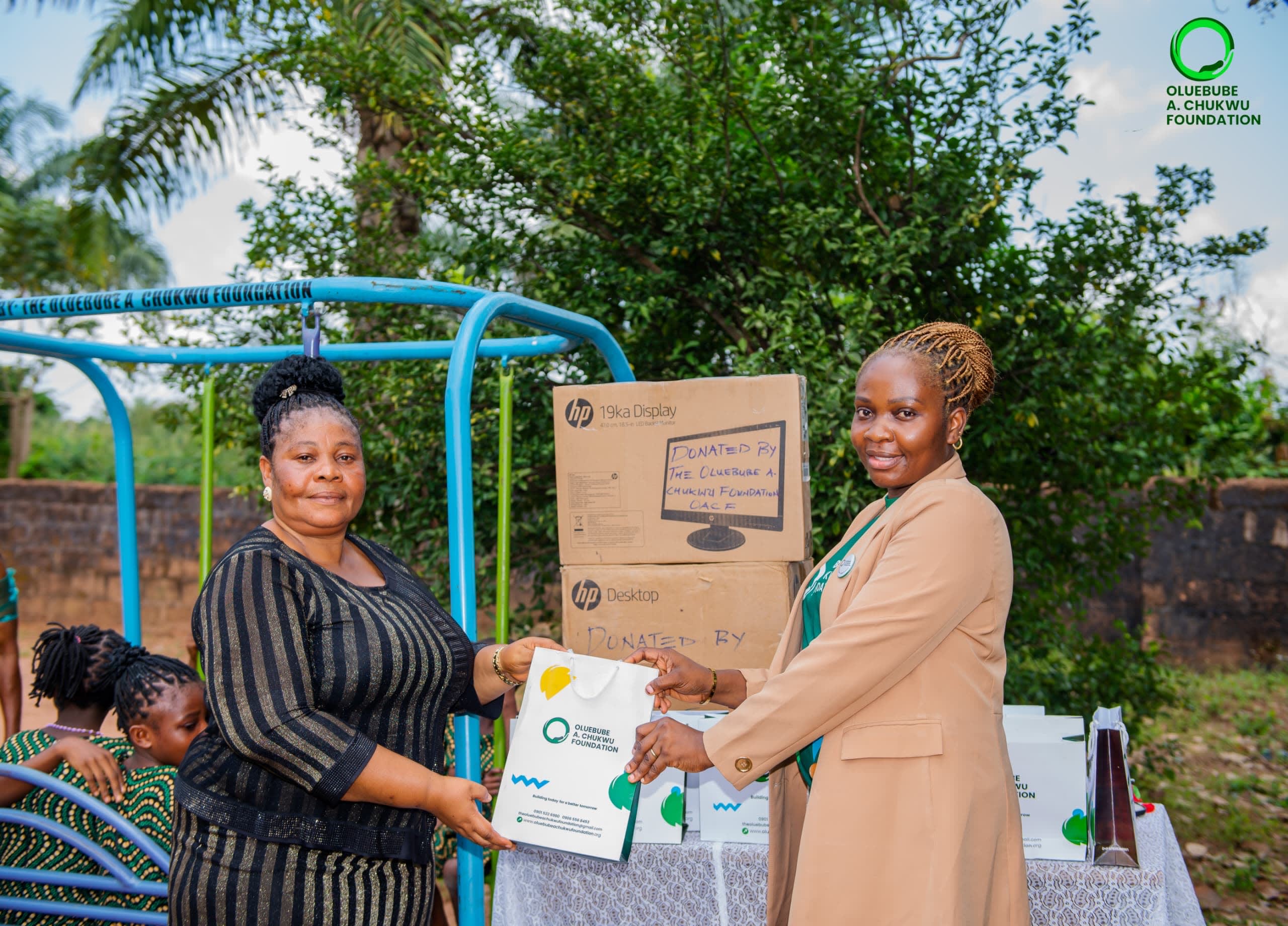 OACF Donates Teaching Aids, Books, Others to Abia Schools
