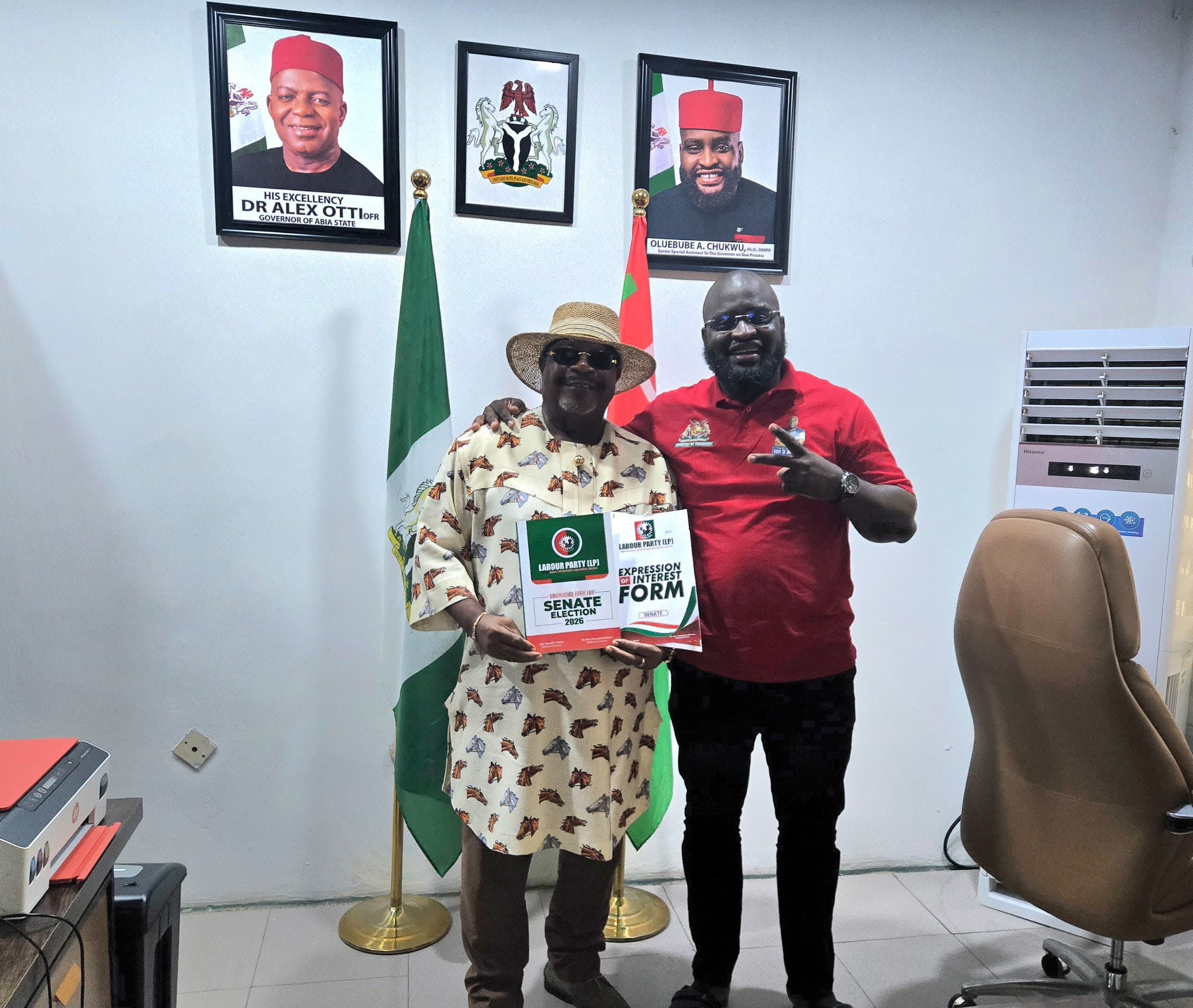 Bourdex Picks Labour Party Senatorial Nomination Form, Pays Strategic Visit To Oluebube Chukwu