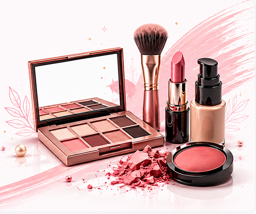 Makeup Palette and Products