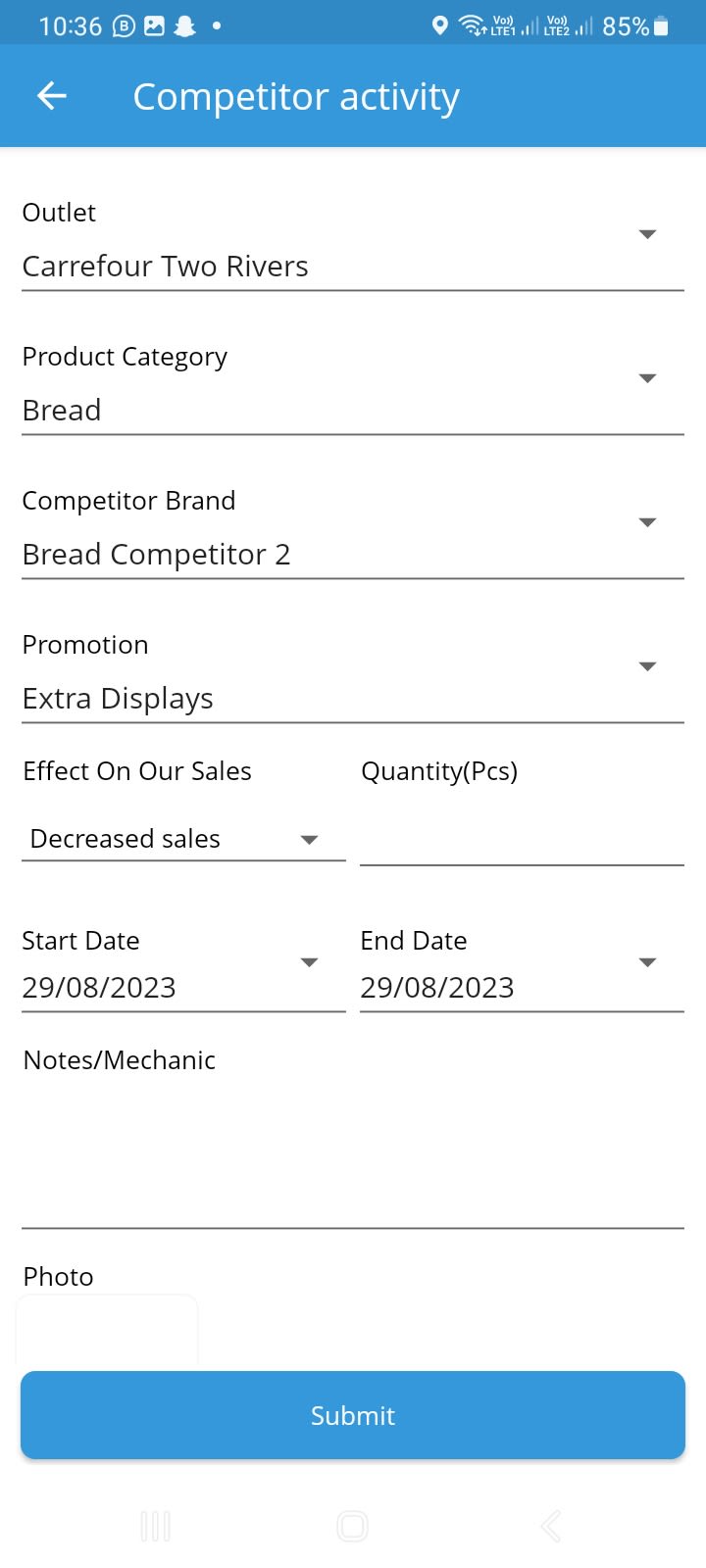 Competitors’ Activity Tracker