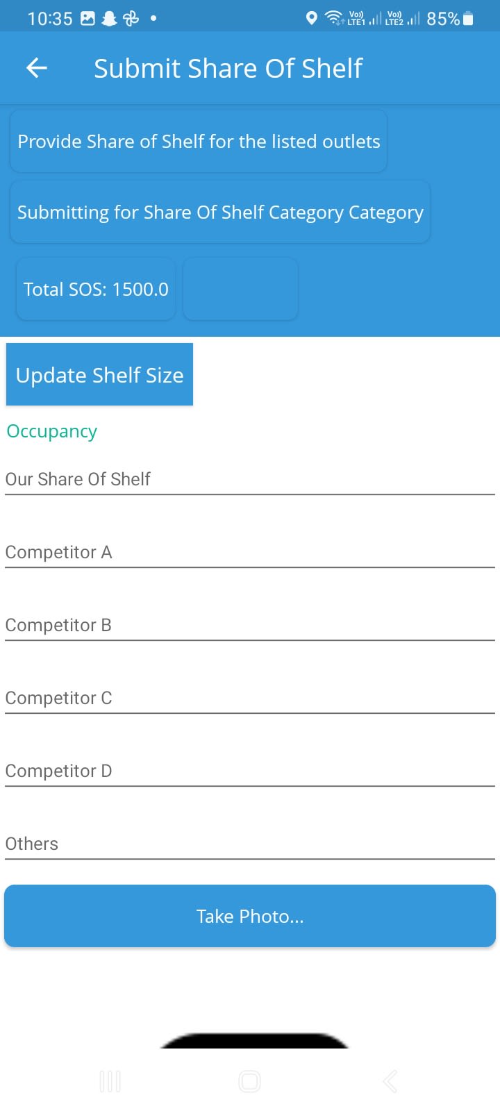 Share of Shelf/Forward Share Tracker