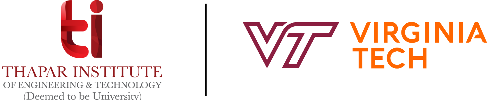 Virginia Tech
and <b>Thapar Institute</b> logo