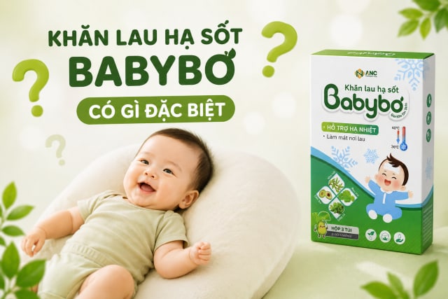 Khăn lau hạ sốt BABYBƠ có tốt không? Những điều bố mẹ nên biết trước khi dùng cho bé