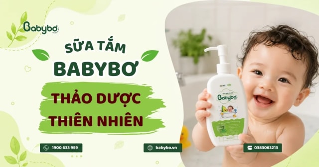 Sữa tắm gội Babybơ cho bé chính hãng chiết xuất thảo dược thiên nhiên