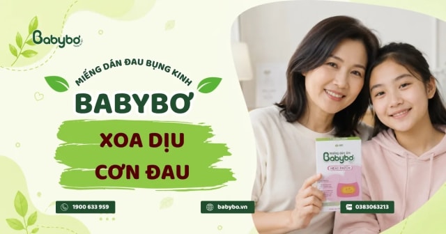 Miếng dán đau bụng kinh Babybơ: Bí quyết xoa dịu cơn đau ngày đèn đỏ từ thảo dược thiên nhiên