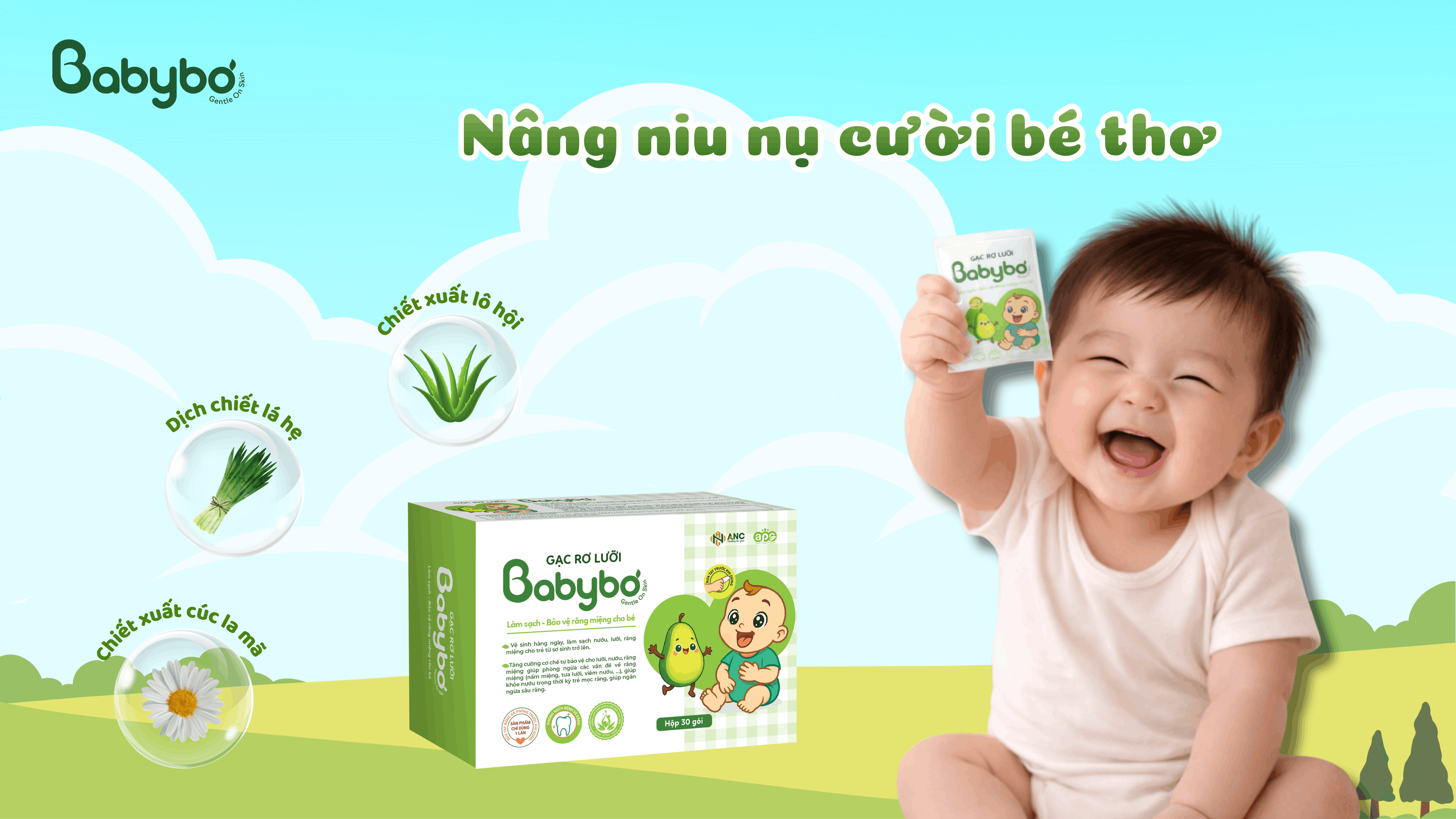 Gạc rơ lưỡi Babybơ