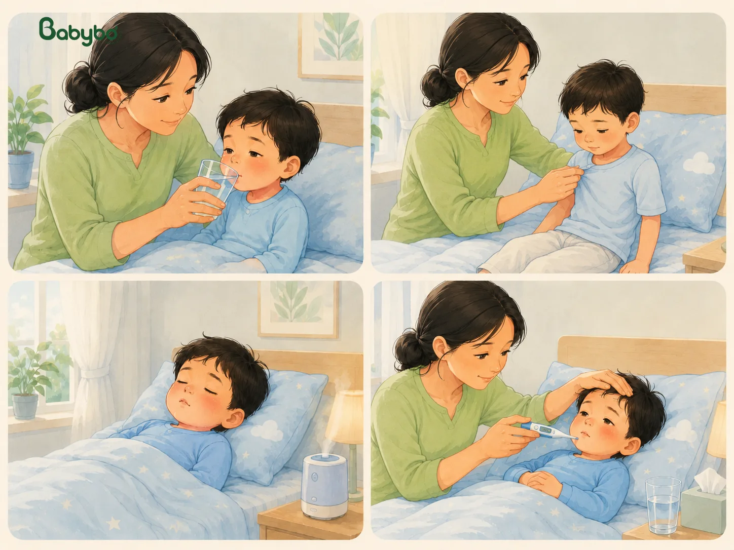 Cách xử lý ban đầu khi trẻ em sốt cao chân lạnh tại nhà