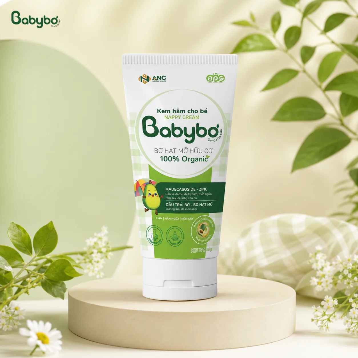 Cận sản phẩm Kem hăm BABYBƠ