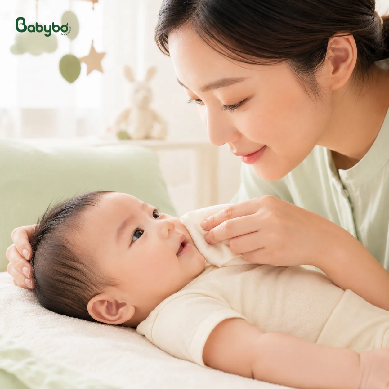 Cách chăm sóc trẻ sơ sinh bị rôm sảy ở mặt tại nhà