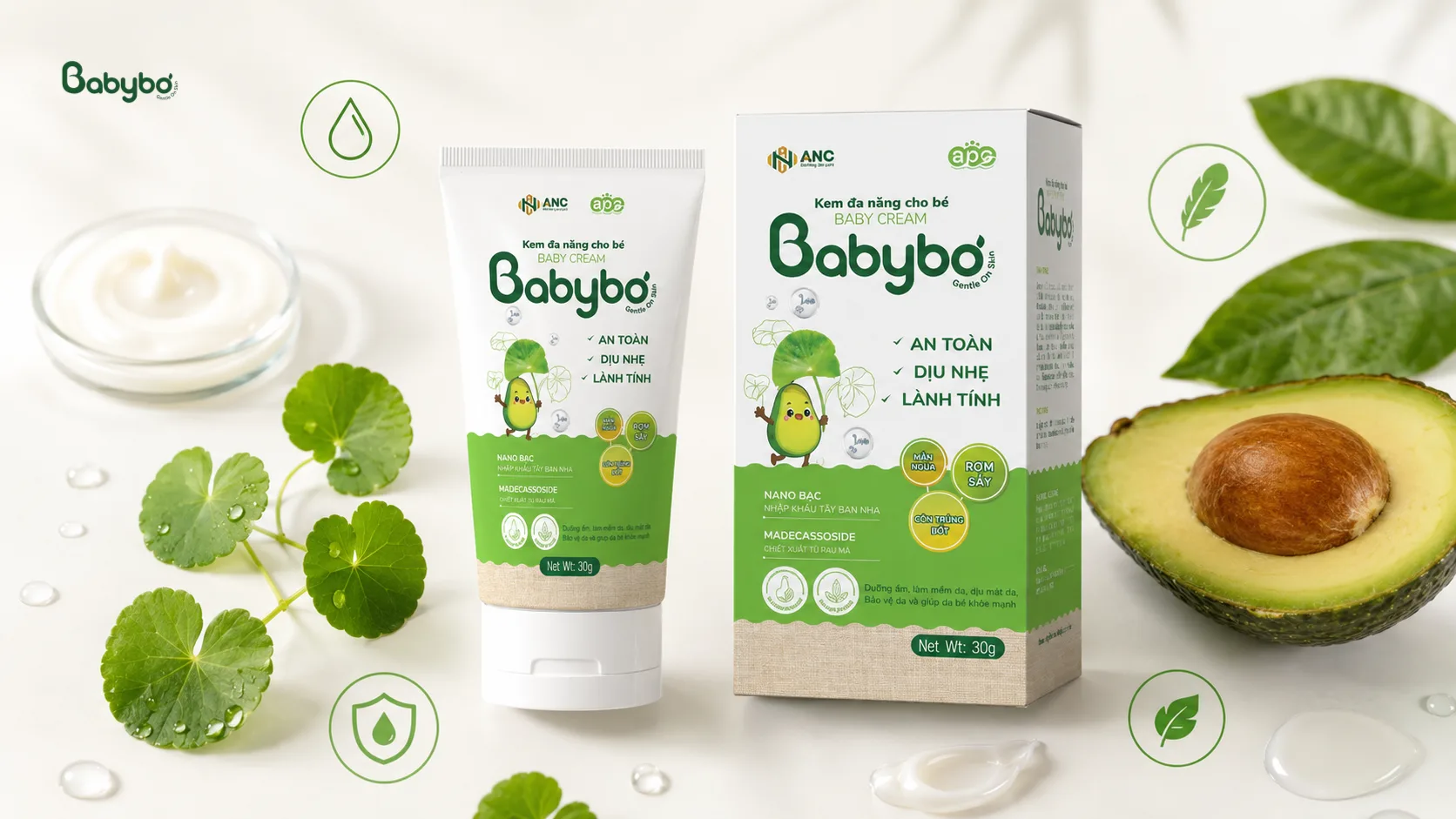 Thành phần nổi bật của Kem đa năng Babybơ cho bé