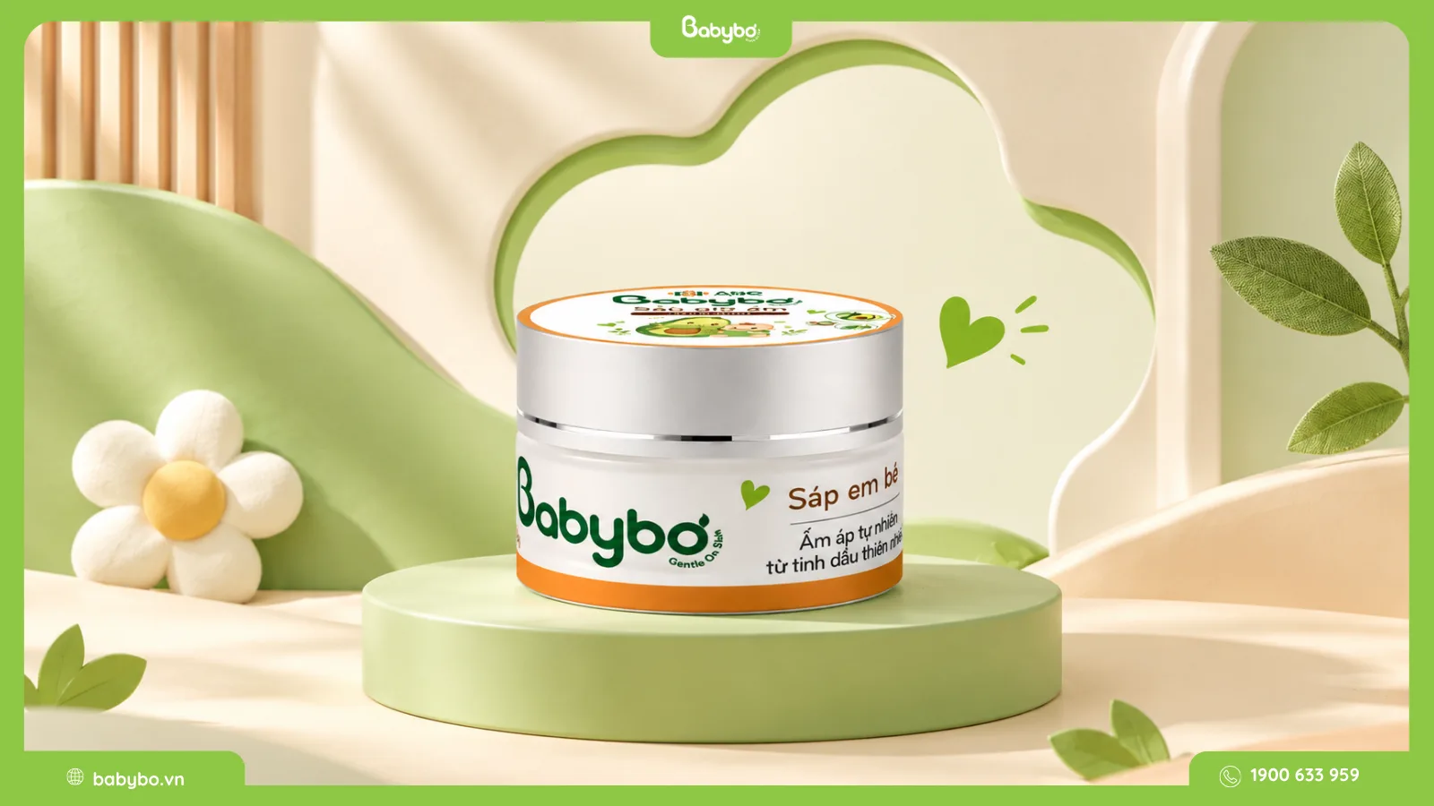 sáp ấm ngực Babybơ