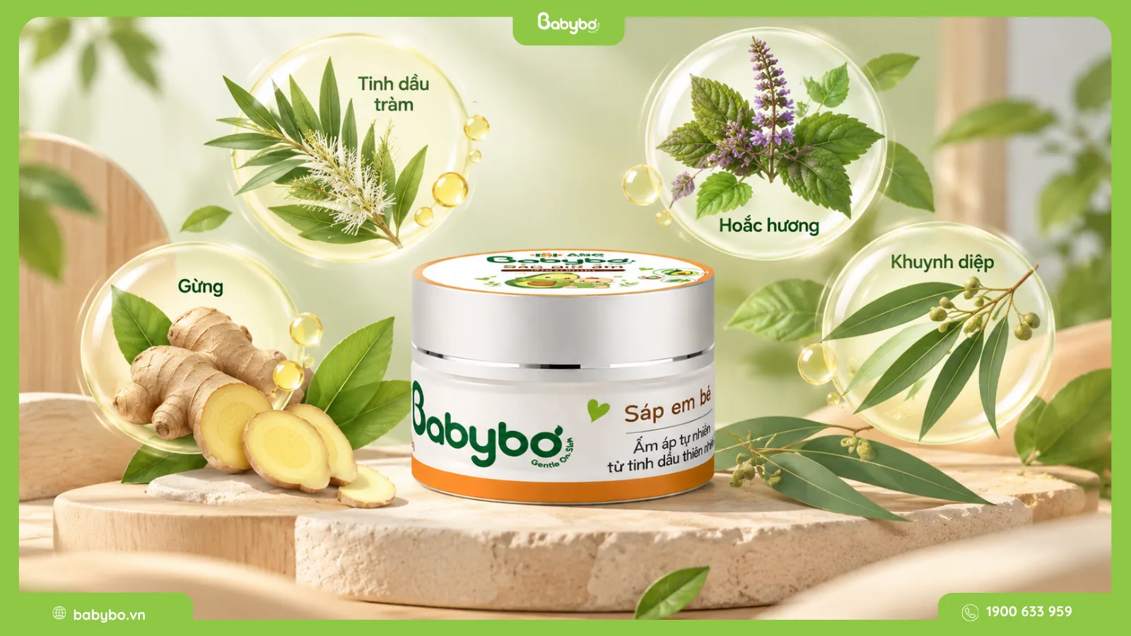 sáp ấm ngực Babybơ