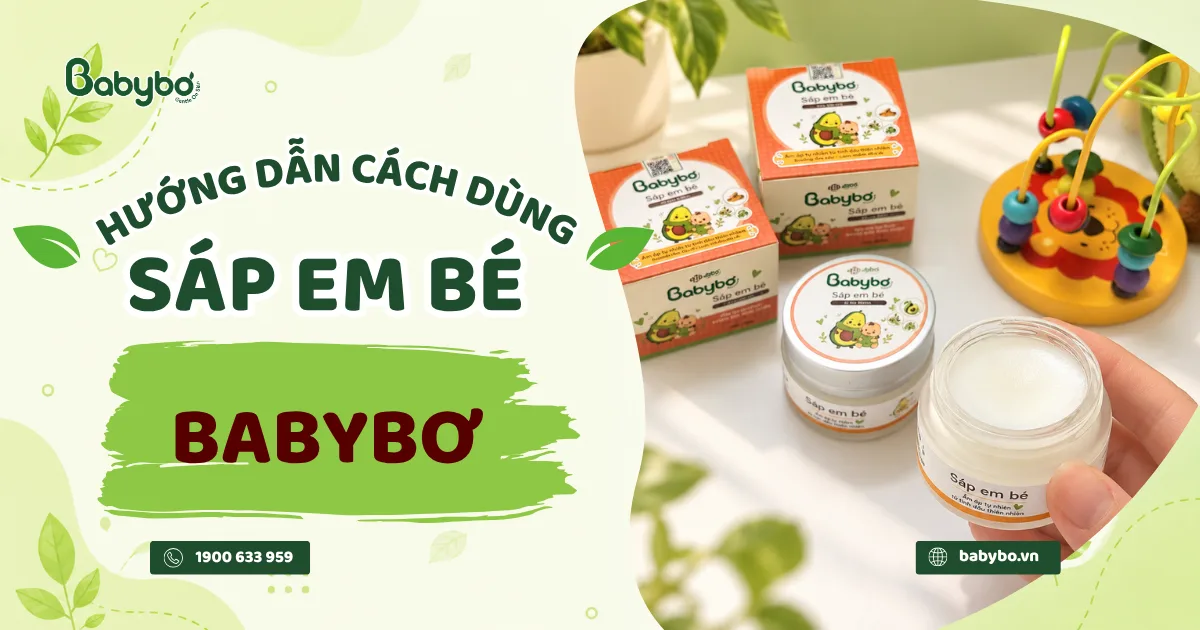 cách dùng sáp em bé Babybơ