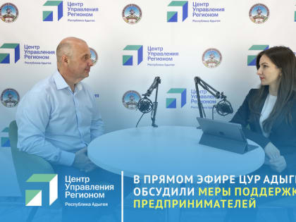 О поддержке предпринимателей в Адыгее рассказали в прямом эфире