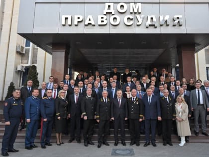 27 января 2023 года  исполняющий обязанности начальника Управления Министерства юстиции Российской Федерации по Республике Адыгея А.Б. Уджухов принял участие в торжественном собран