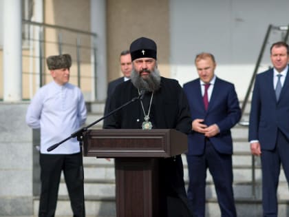 Архиепископ Тихон принял участие во встрече бойцов Росгвардии, прибывших из района выполнения служебно-боевых задач